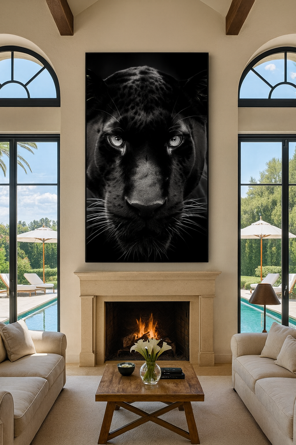 The Shadow King installed in a luxury villa